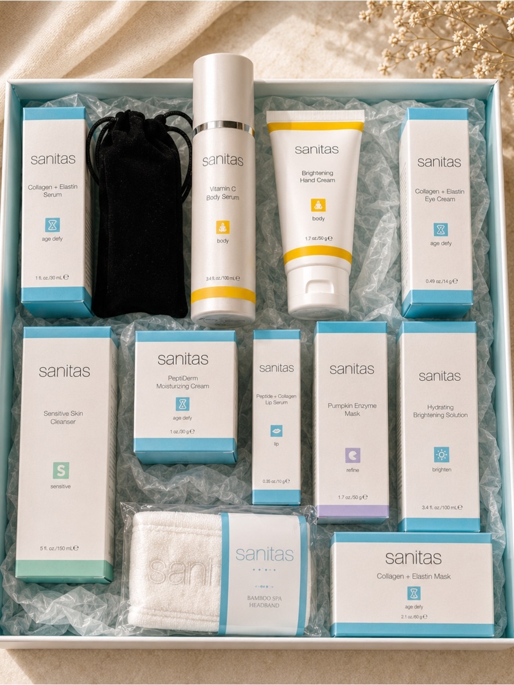 Sanitas Skincare Full Set 12 PIECES NIB Retails $600